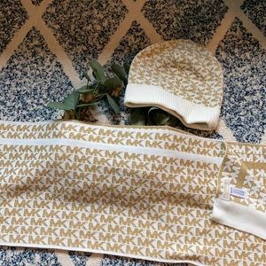 Michael Kors beanie and scarf